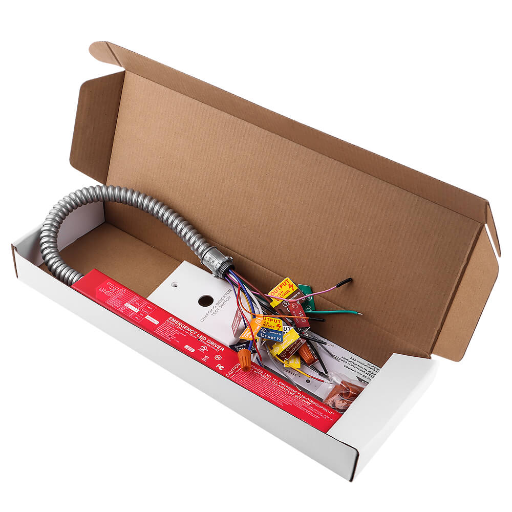 8 Watts LED Emergency Backup Driver - 100-277V - For Commercial LED Lighting