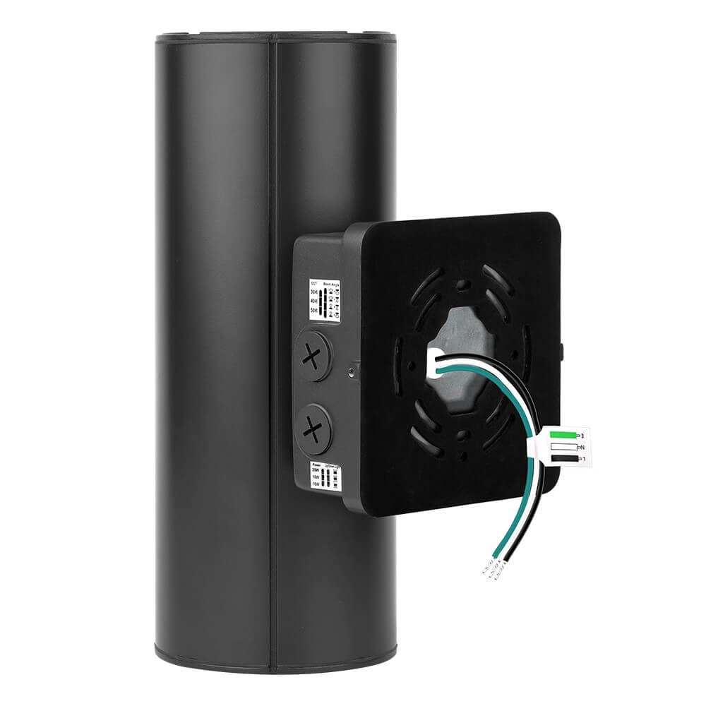 Black Finish LED Wall Sconce - 20/16/10W Selectable - up to 2,900 Lumens - 3 CCT Selectable - 120-277V - Photocell with Cap