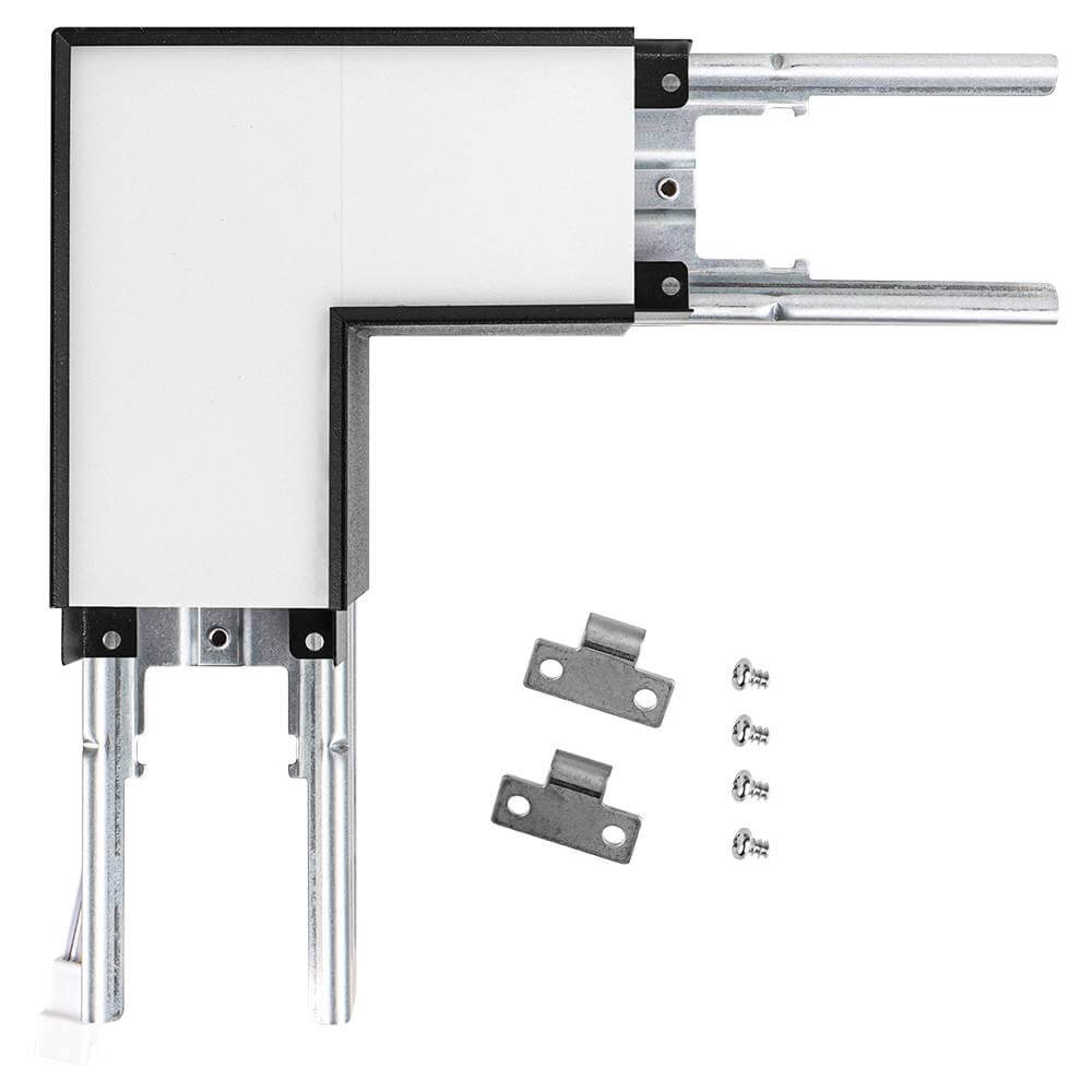 L-Shape Connector - Use with Konlite Architectural Linear Light Fixture - Black