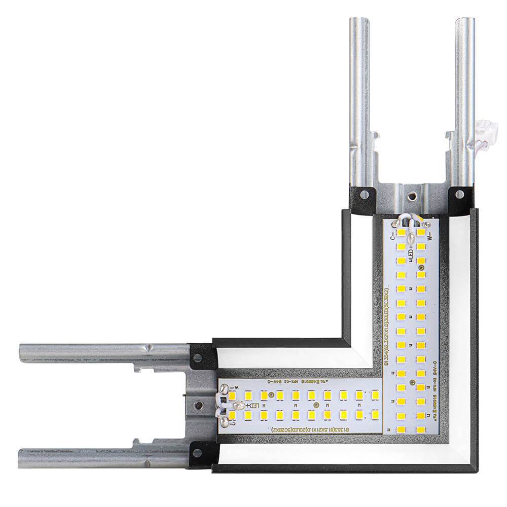 L-Shape Connector - Use with Konlite Architectural Linear Light Fixture - Black