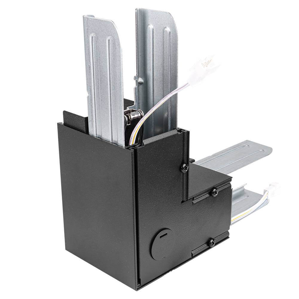 L-Shape Connector - Use with Konlite Architectural Linear Light Fixture - Black