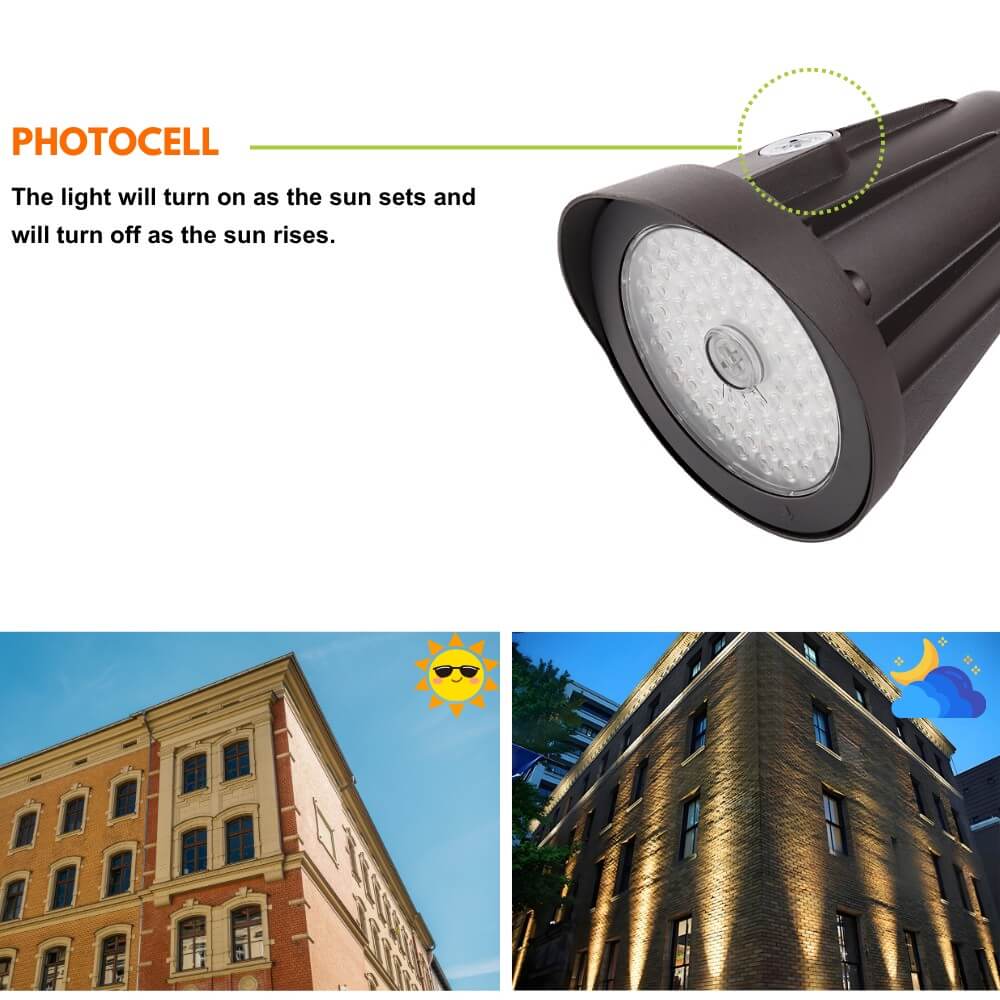 LED Outdoor Flood Light - 25W/20W/15W - 3,500 lumens - 3 CCT - Integrated photocell - 120-277V - 100W Equal