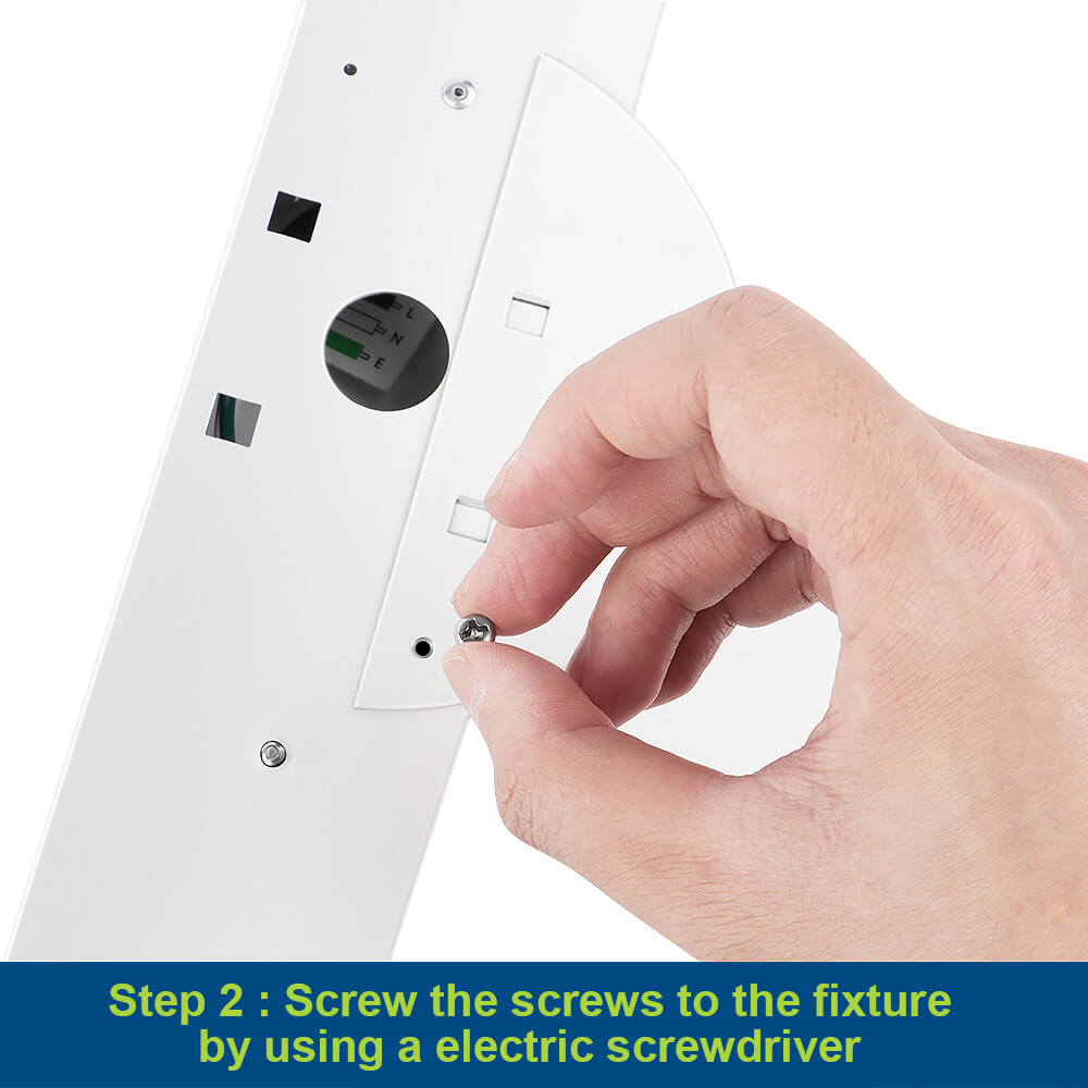 Surface Mount Plate for SL0302 Series LED Strip Light Fixture - Junction Box Cover Plate Kit