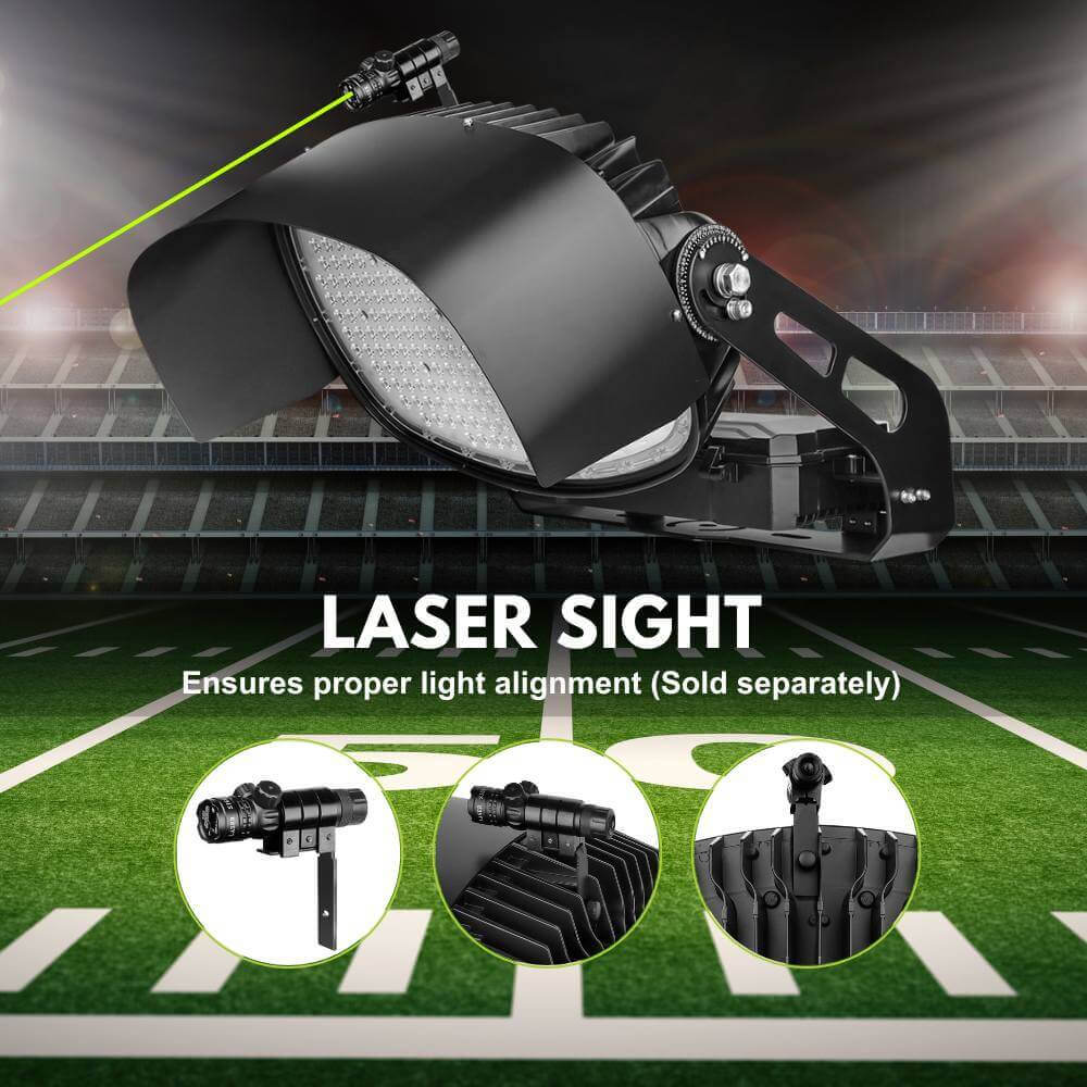 Konlite VEGA Premium LED Stadium Light - 800W - 124,000lm - 5700K - 200-480V - 2000W Equal - 10 Year Warranty