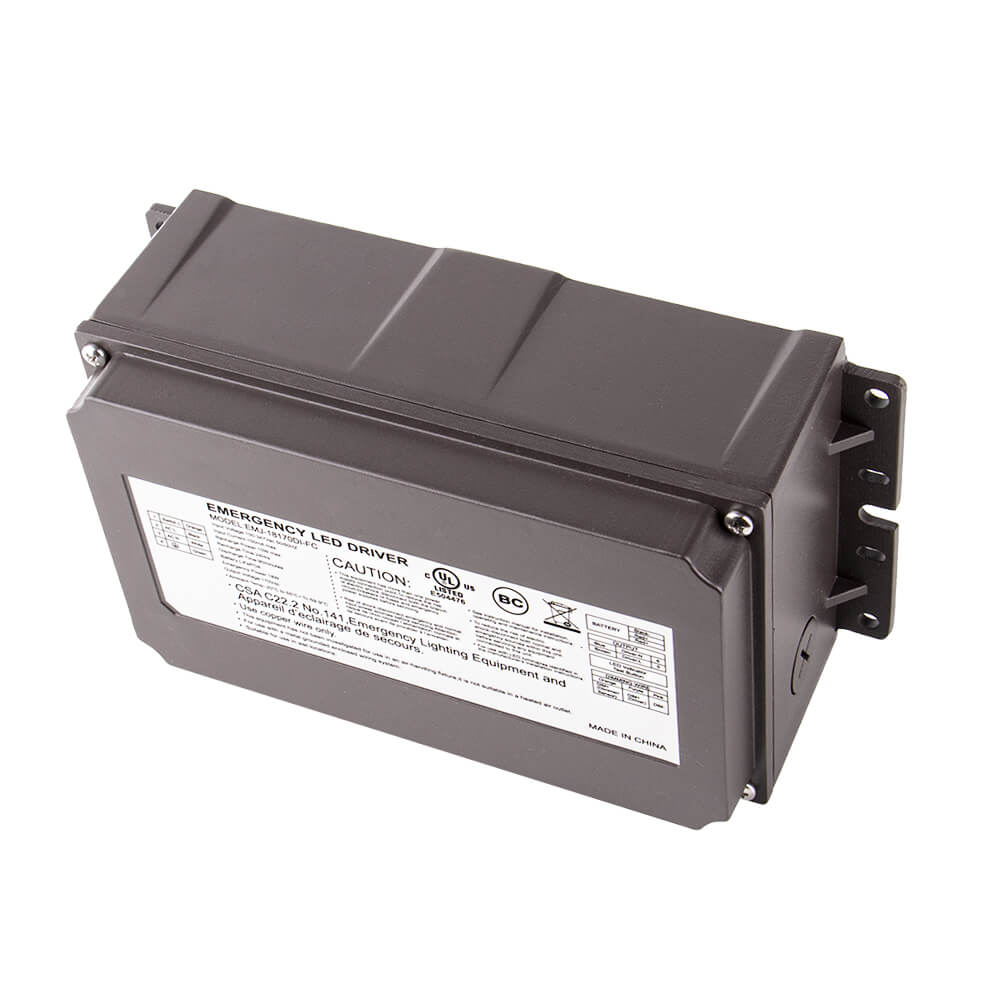 Outdoor LED Emergency Backup Driver - Constant Power - 18W - 100-347Vac Input - 170Vdc Output