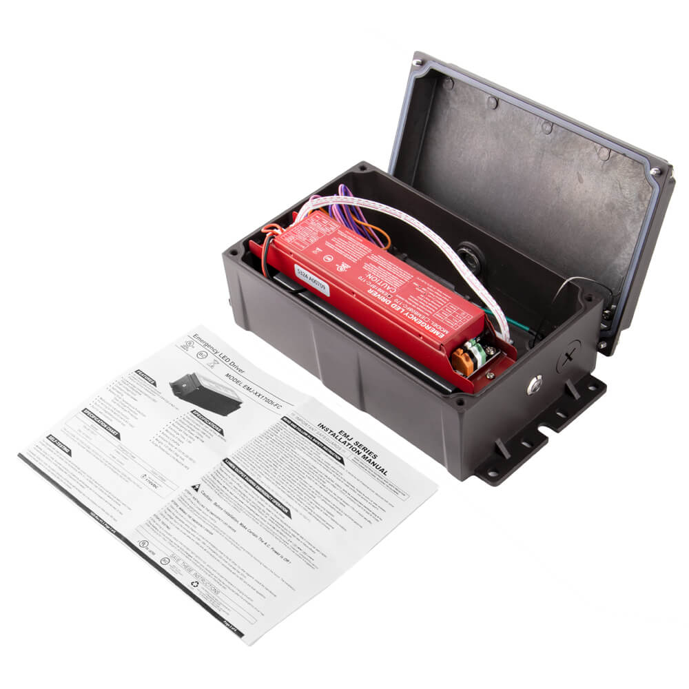 Outdoor LED Emergency Backup Driver - Constant Power - 18W - 100-347Vac Input - 170Vdc Output
