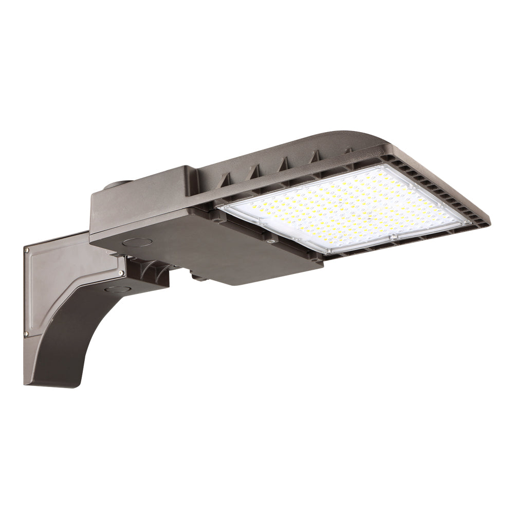 200W round or square pole mount led flood light with type V lens