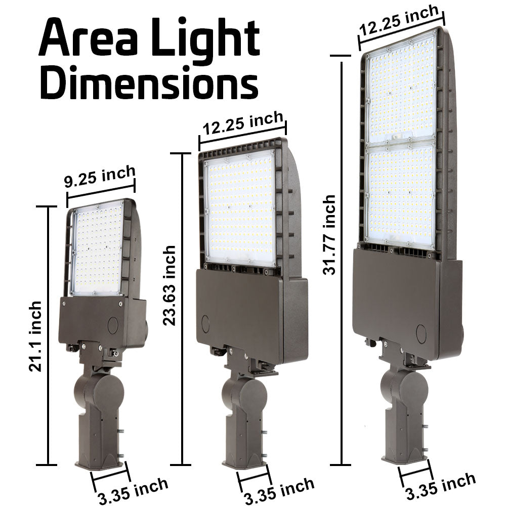 Konlite LED Outdoor Area Light - 70W - Type V - 9,800 Lumens - 5000K - 120-277V - 150W Equal